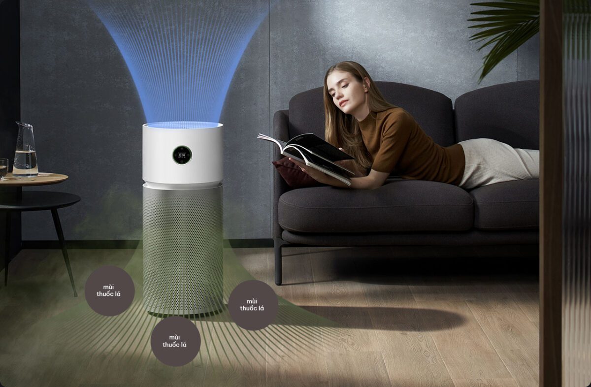 Máy lọc không khí thông minh Xiaomi Elite giúp loại bỏ mùi hôi thuốc lá