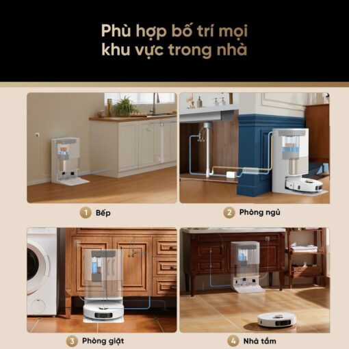 Bộ bơm xả nước tự động Dreame X40 Ultra