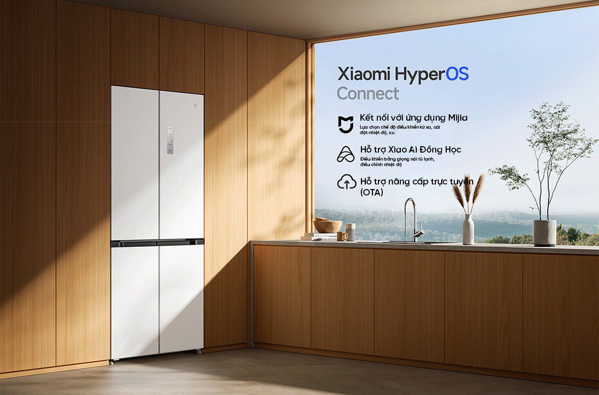 Tủ lạnh Xiaomi Mijia 508L, 4 cửa, thiết kế siêu mỏng
