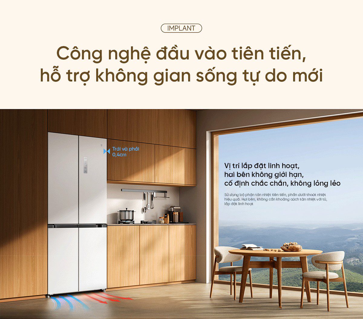 Tủ lạnh Xiaomi Mijia 508L, 4 cửa, thiết kế siêu mỏng