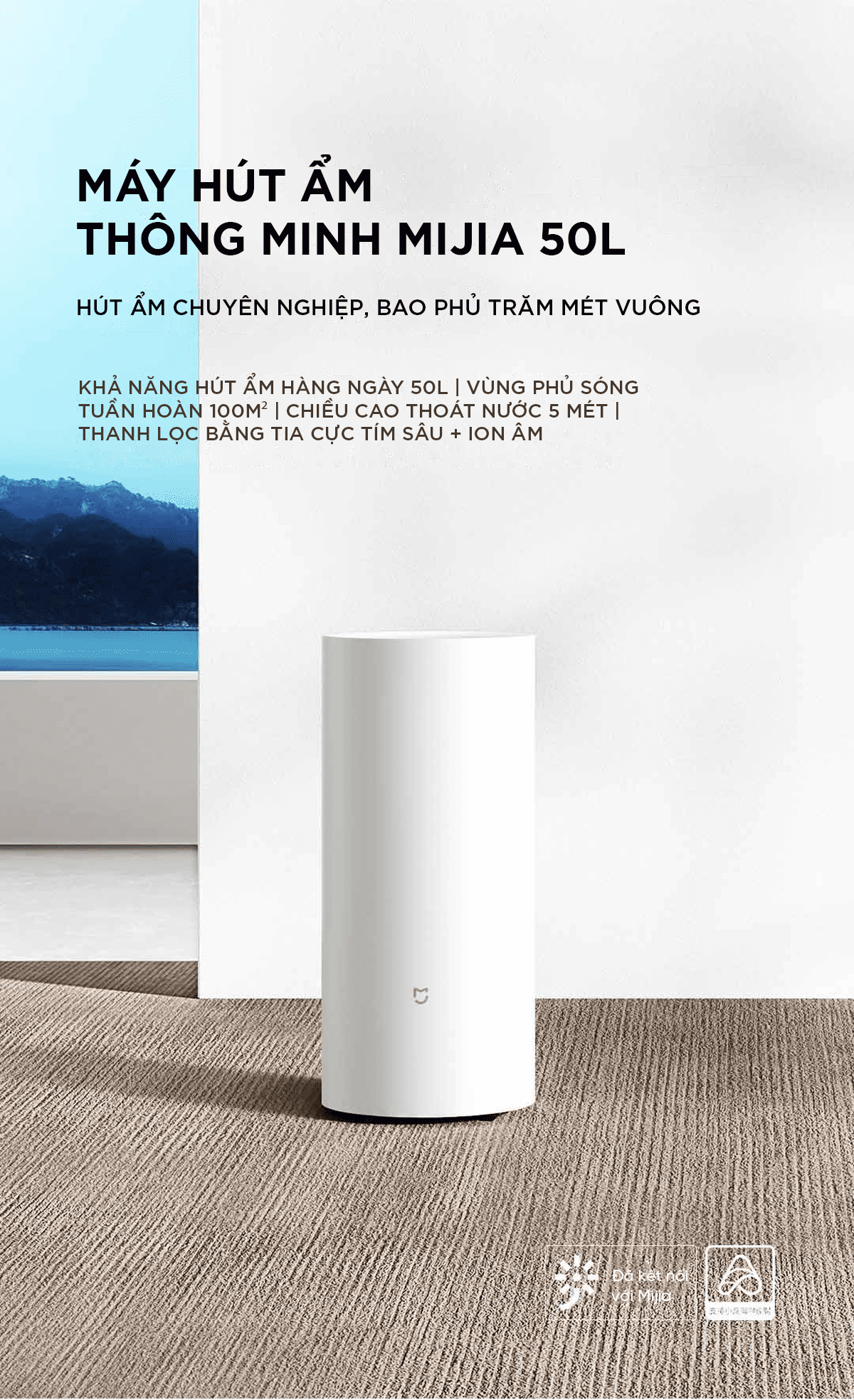 Máy hút ẩm thông minh Xiaomi Mijia 50L