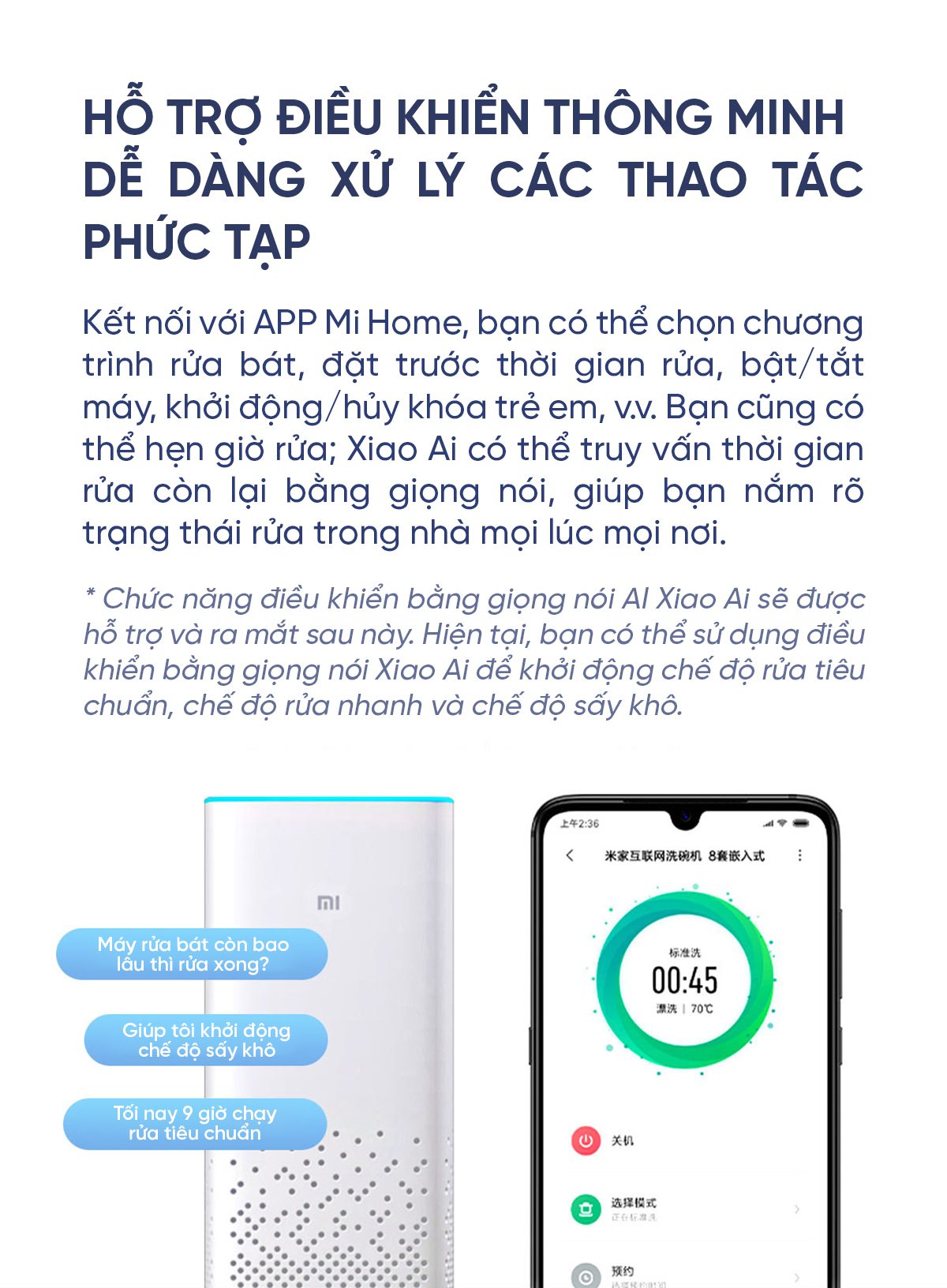 Máy rửa bát Xiaomi Mijia VDW0801M 8 bộ