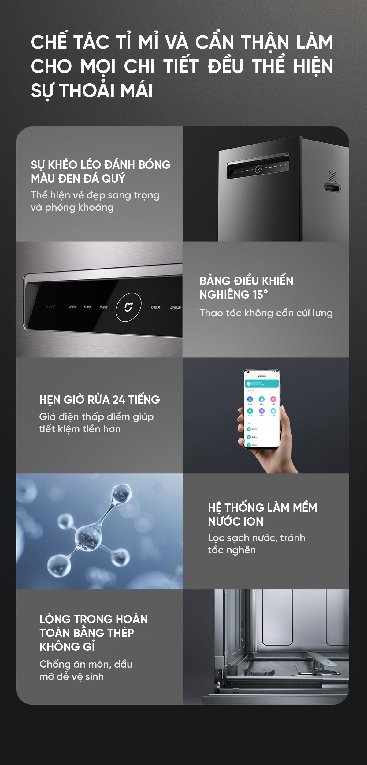 Máy rửa bát Xiaomi Mijia S1 12 bộ