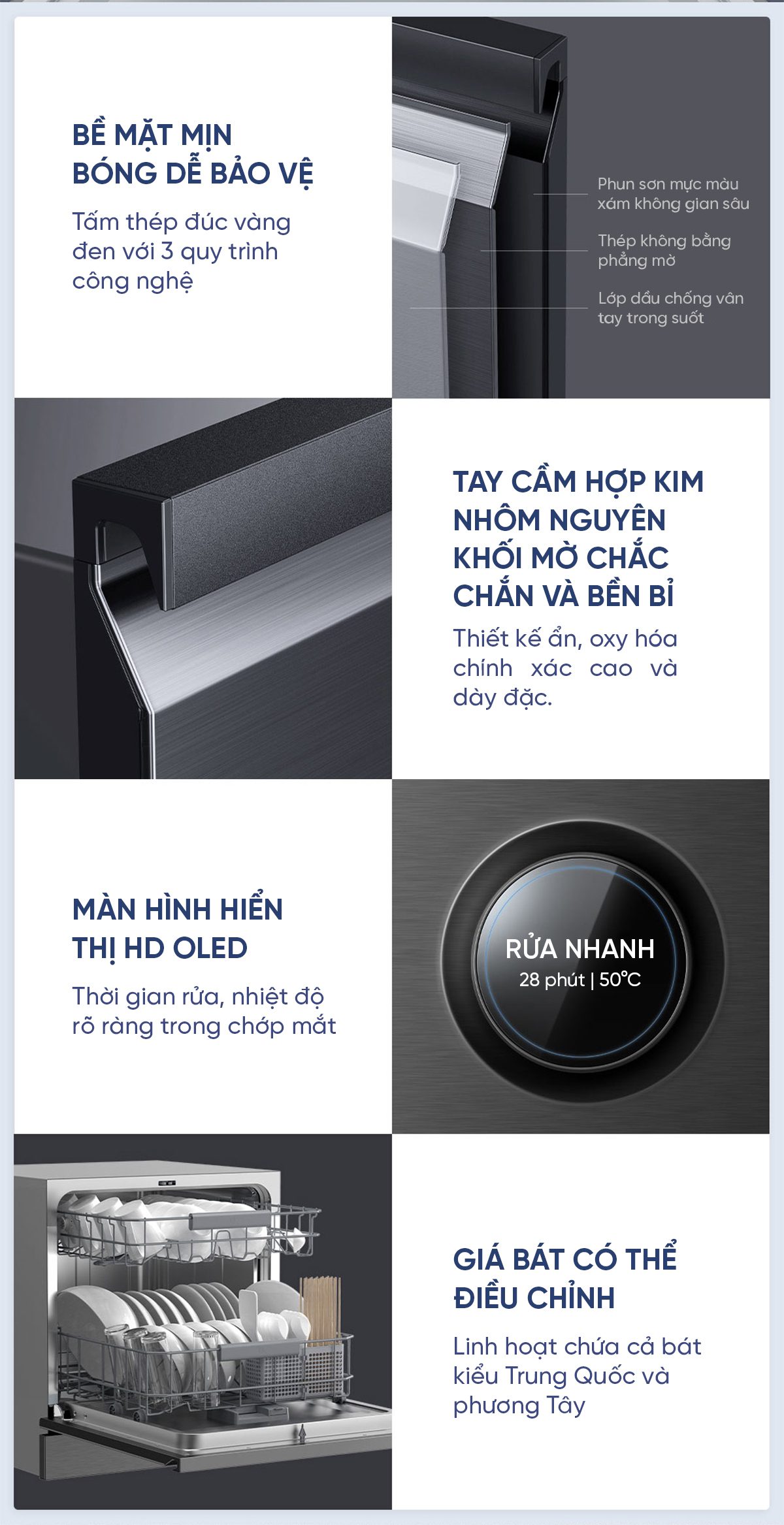 Máy rửa bát Xiaomi Mijia VDW0801M 8 bộ