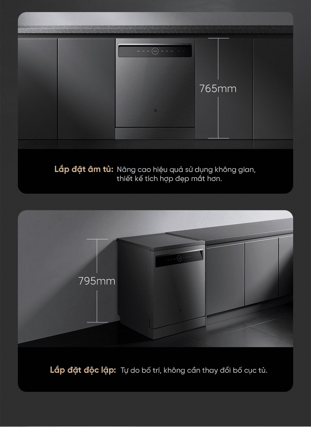 Máy rửa bát Xiaomi Mijia S1 VDW1501M 15 bộ