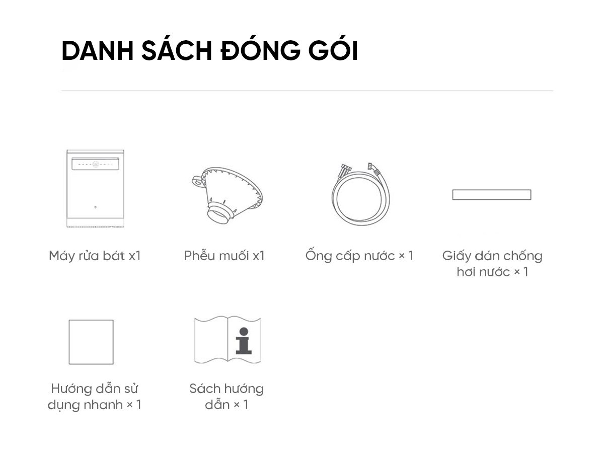 Máy rửa bát Xiaomi Mijia N1 16 bộ