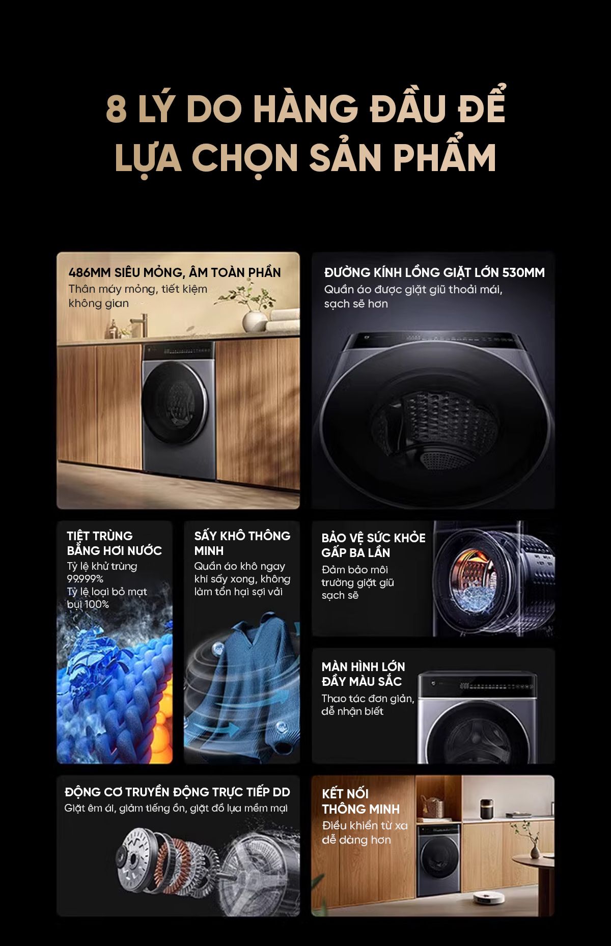 Máy giặt sấy Xiaomi Mijia MJ301 Pro giặt 10kg, sấy 7kg