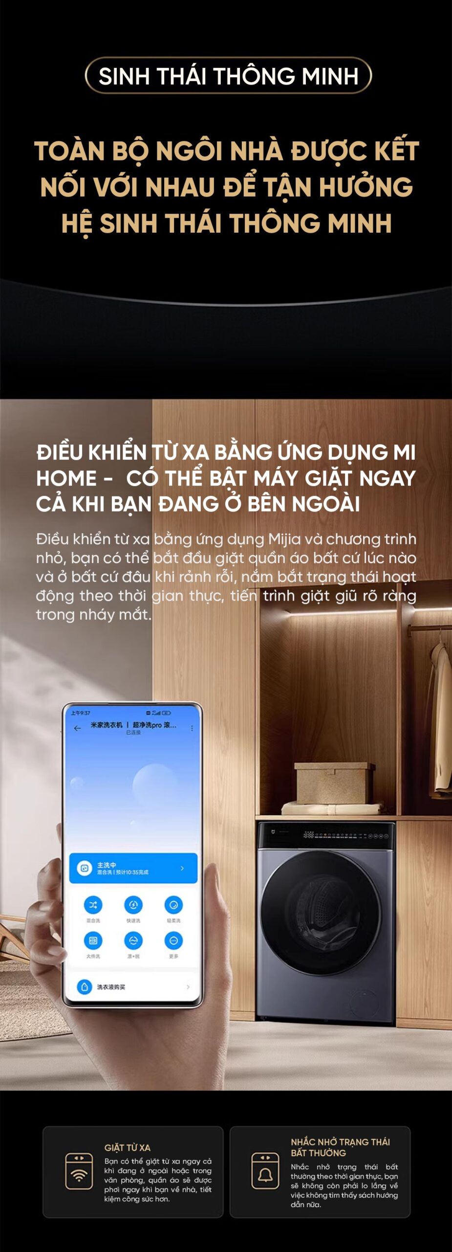 Máy giặt sấy Xiaomi Mijia MJ301 Pro giặt 10kg, sấy 7kg