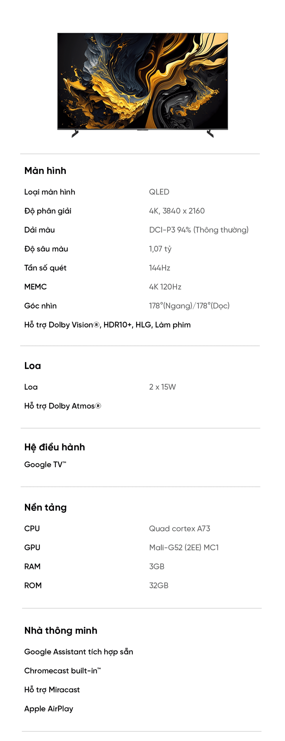 Tivi Xiaomi Max 85 Inch 2025 Bản Quốc Tế