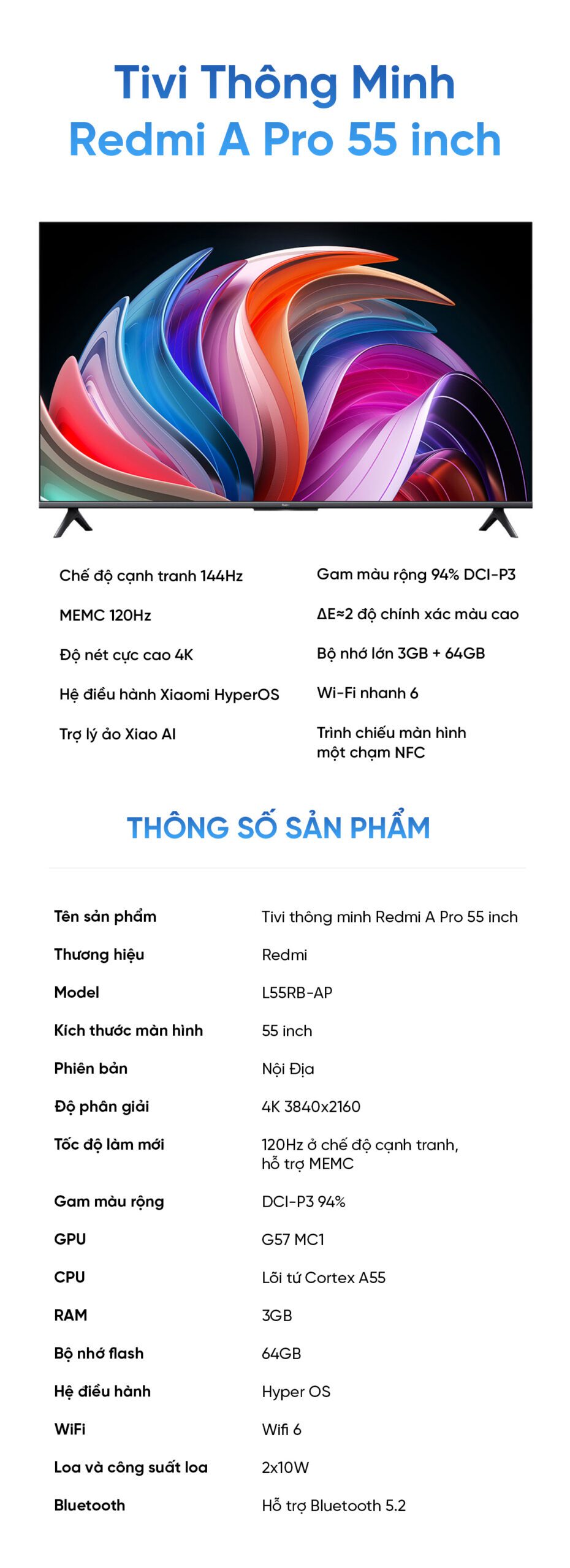 Xiaomi Redmi A Pro 55