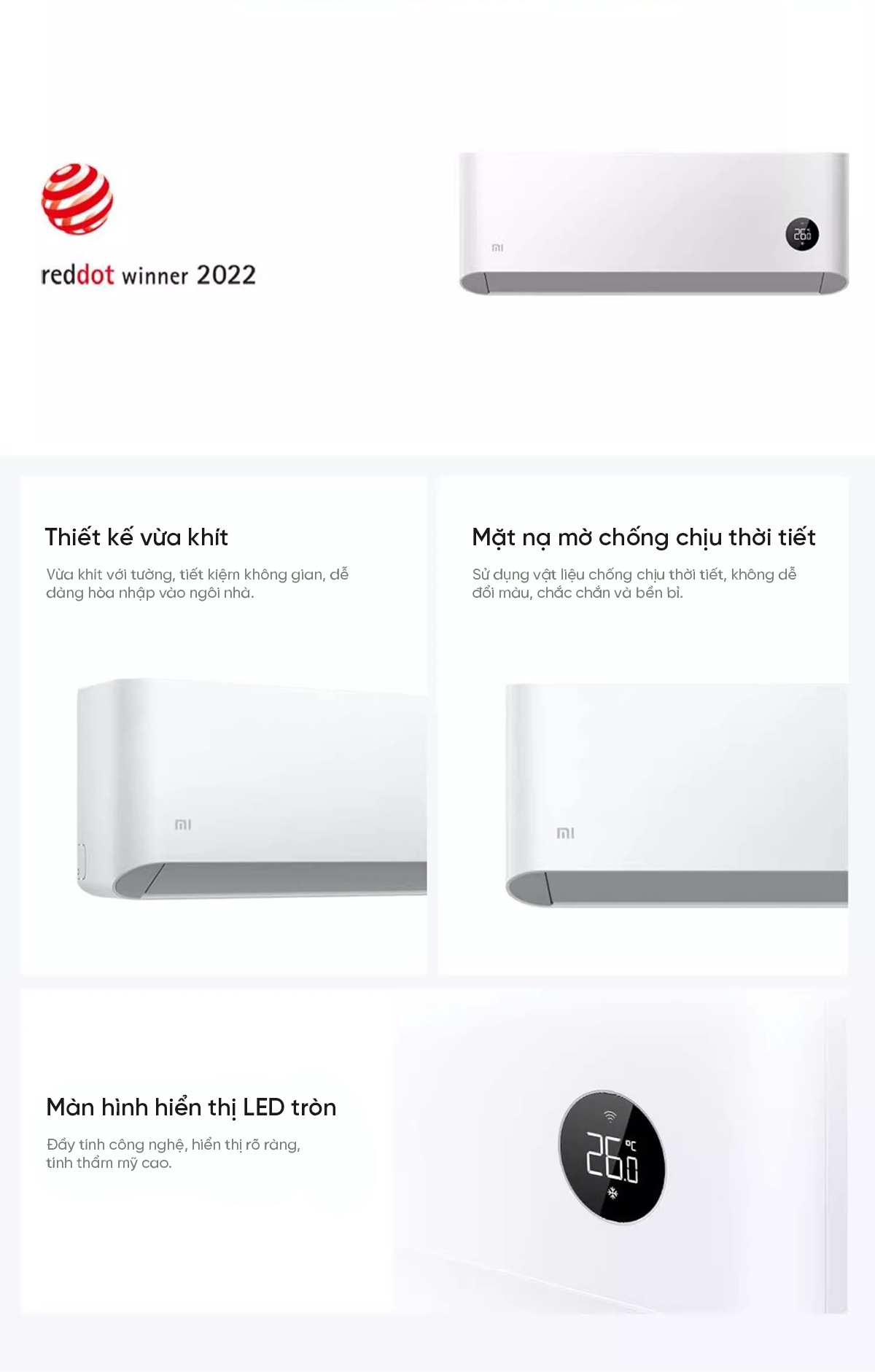 Điều hòa Xiaomi Mijia KFR-26GW/N1A3 1HP 2 chiều