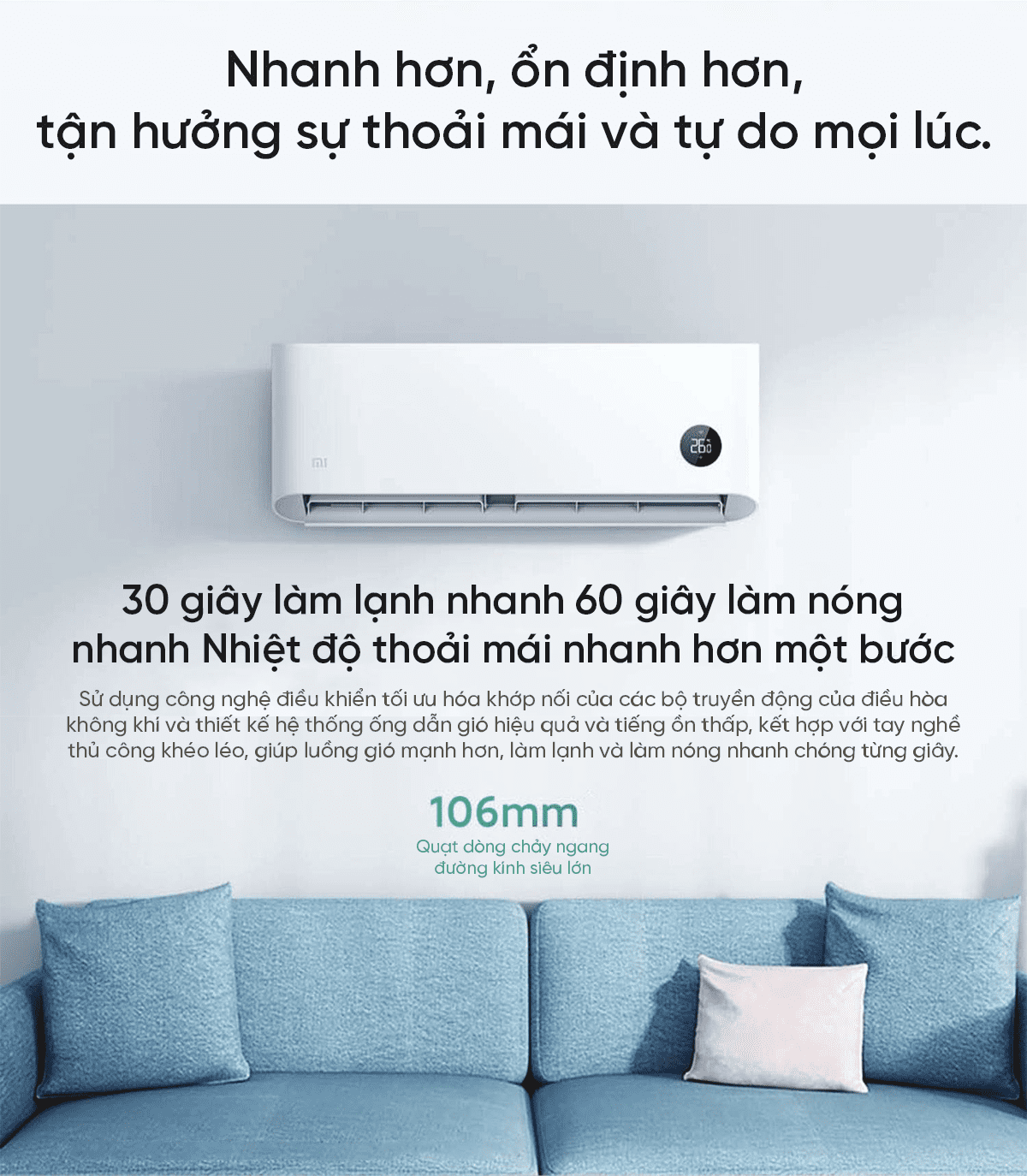 Điều hòa Xiaomi Mijia KFR-26GW/N1A3 1HP 2 chiều