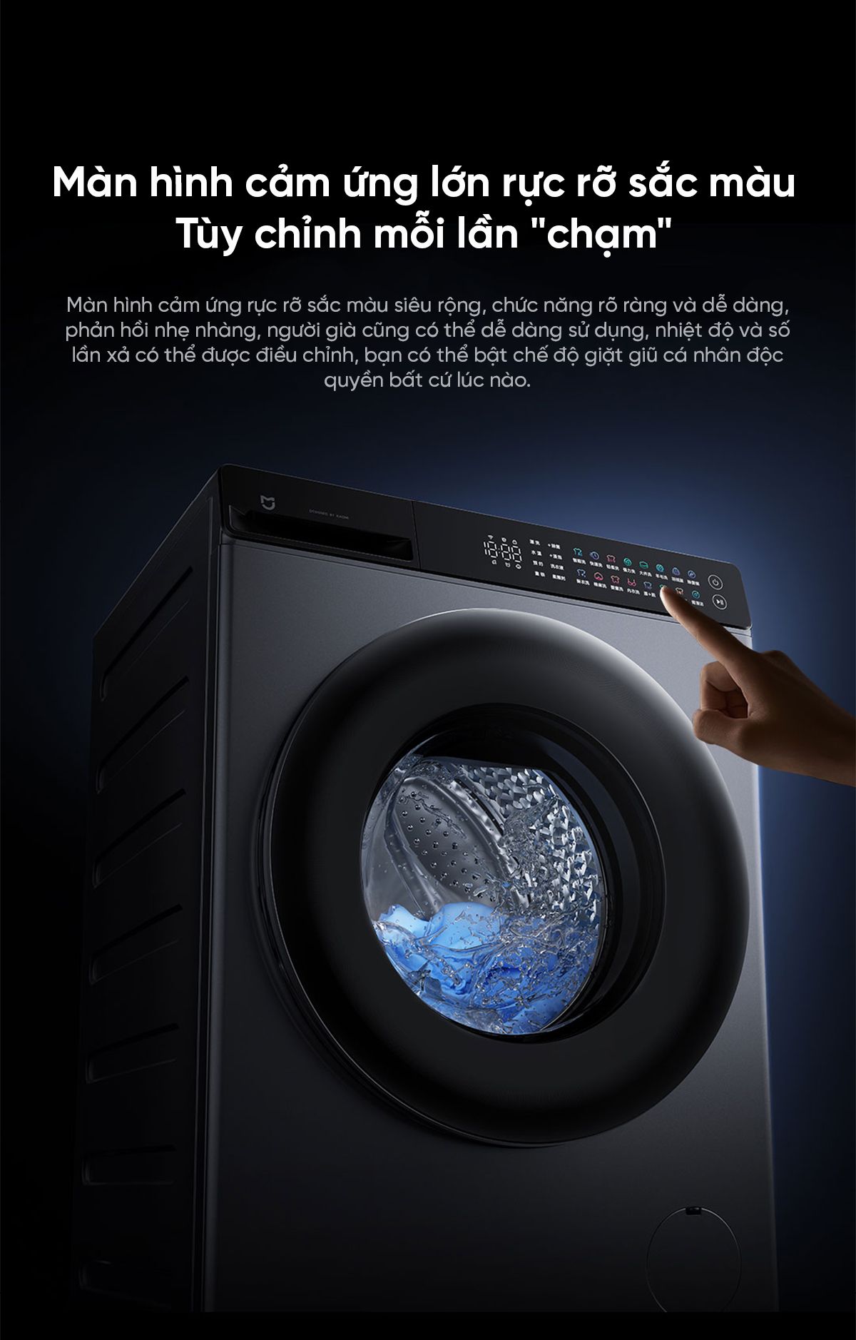 Máy giặt Xiaomi Mijia MJ108, giặt 10kg, 26 chương trình giặt
