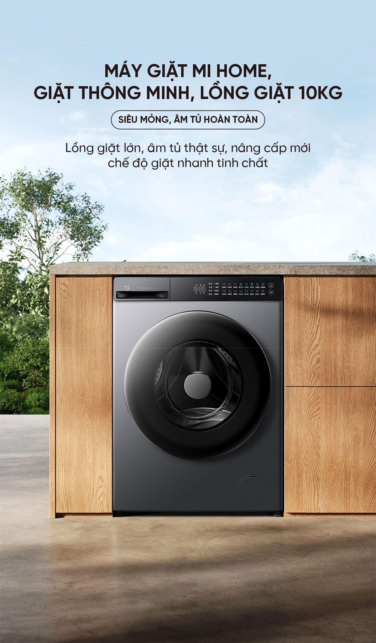 Máy giặt Xiaomi Mijia MJ108, giặt 10kg, 26 chương trình giặt