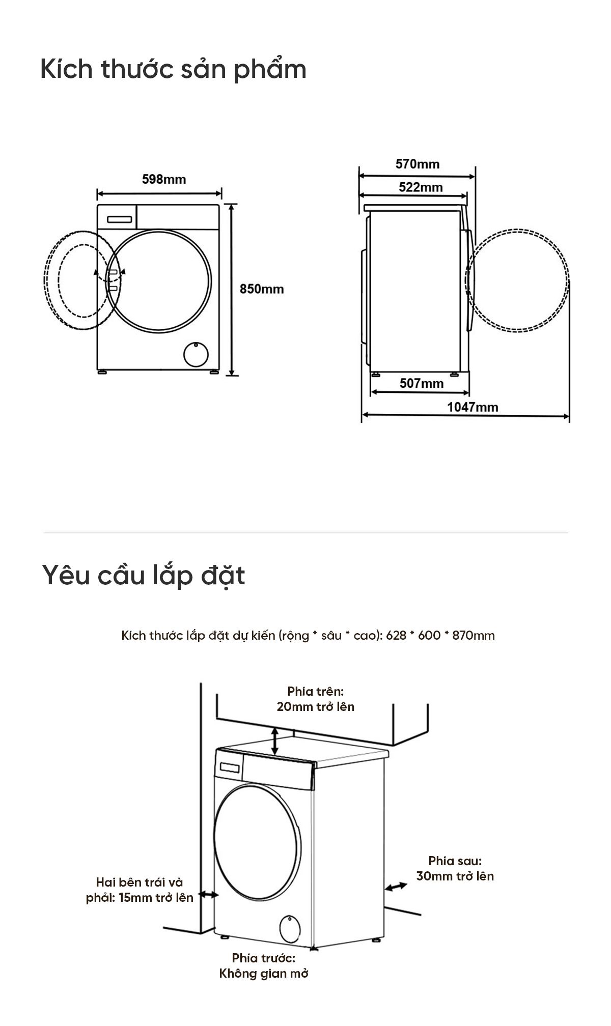 Máy giặt Xiaomi Mijia MJ108, giặt 10kg, 26 chương trình giặt