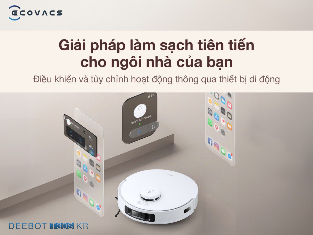 Robot hút bụi Ecovacs T30S KR Bảo hành tận nhà