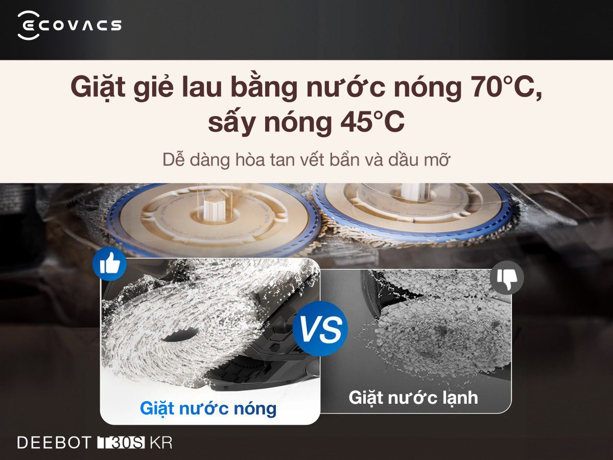 Robot hút bụi Ecovacs T30S KR Bảo hành tận nhà