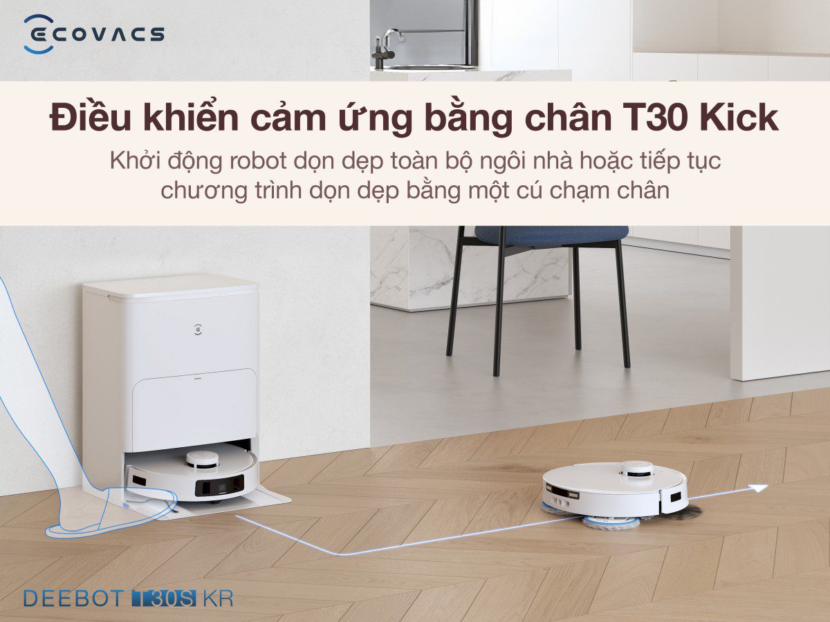 Robot hút bụi Ecovacs T30S KR Bảo hành tận nhà