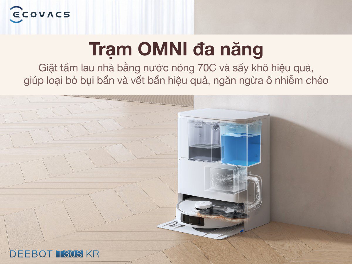 Robot hút bụi Ecovacs T30S KR Bảo hành tận nhà