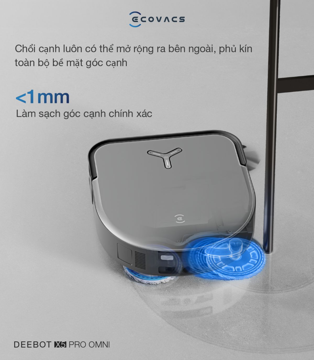 Robot hút bụi Ecovacs X5 Pro Omni