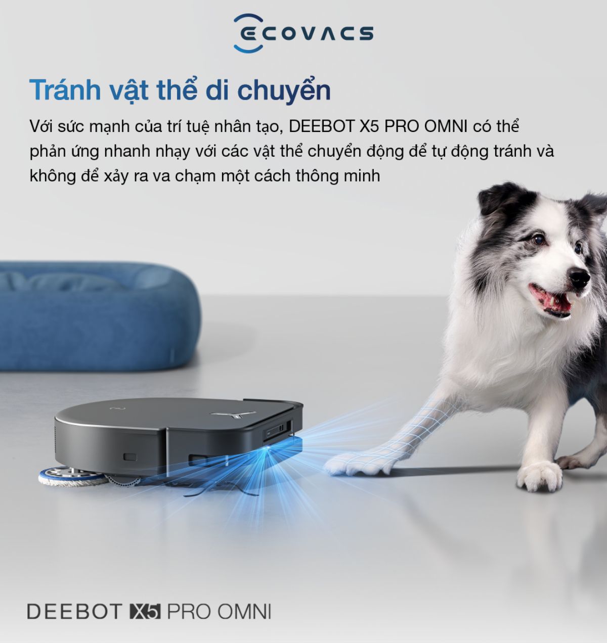Robot hút bụi Ecovacs X5 Pro Omni