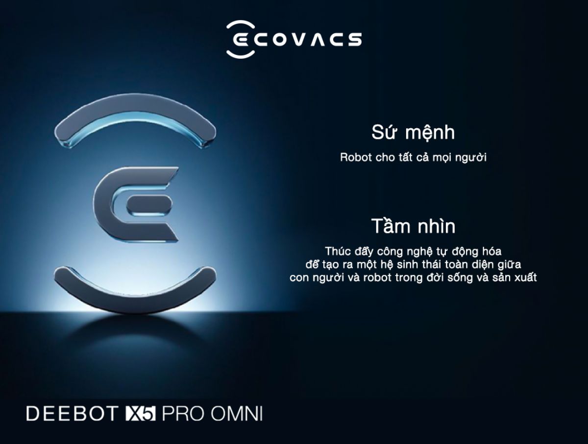 Robot hút bụi Ecovacs X5 Pro Omni