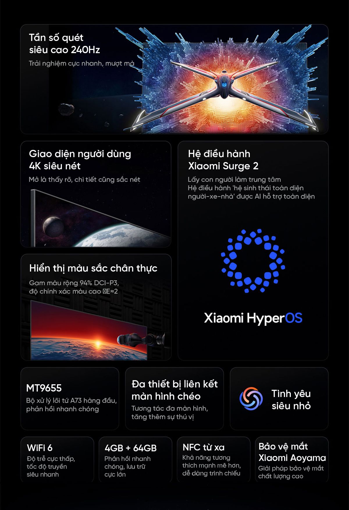 Tivi Xiaomi Redmi X 75 Inch 2025 - Tần Số Quét 240Hz -Ram 4GB/64GB