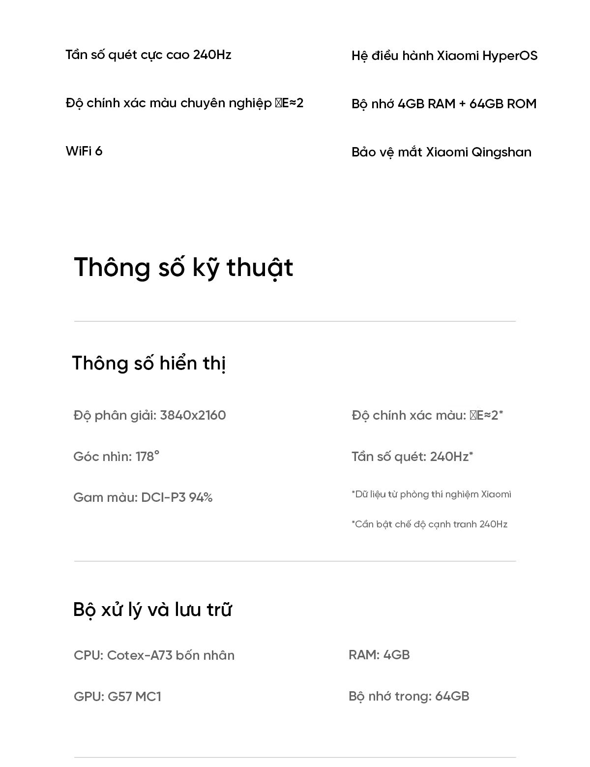Tivi Xiaomi Redmi X 75 Inch 2025 - Tần Số Quét 240Hz -Ram 4GB/64GB