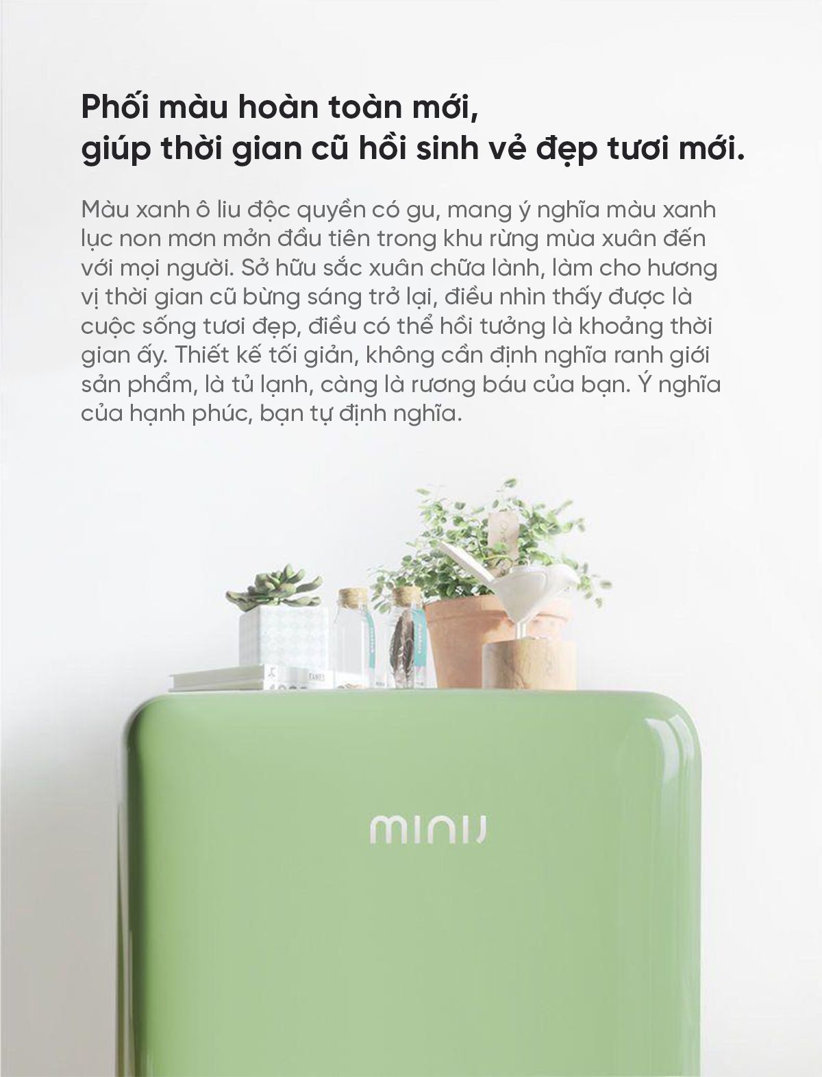 Tủ lạnh Mini MiniJ Retro 121L nhỏ gọn thiết kế hiện đại