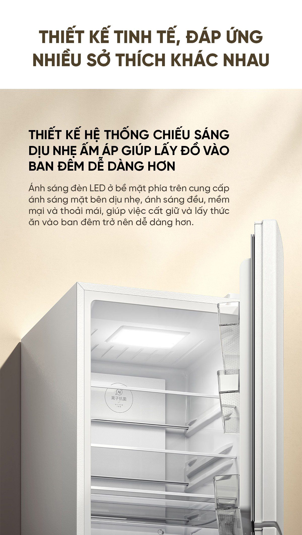 Tủ lạnh Xiaomi Mijia 256L thiết kế 3 cửa độc lập