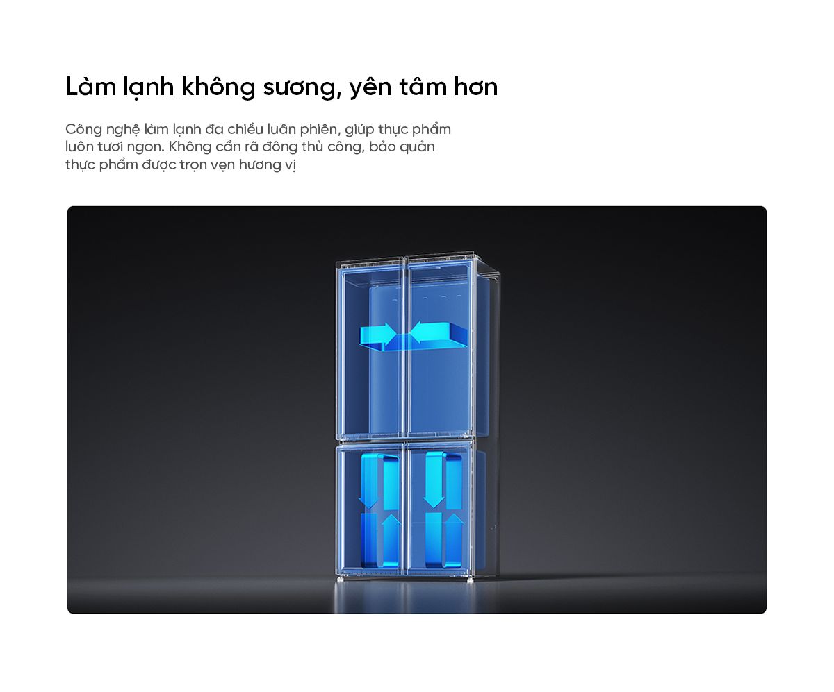 Tủ lạnh Xiaomi Mijia 430L, 4 cánh, ion khử khuẩn, cấp đông nhanh