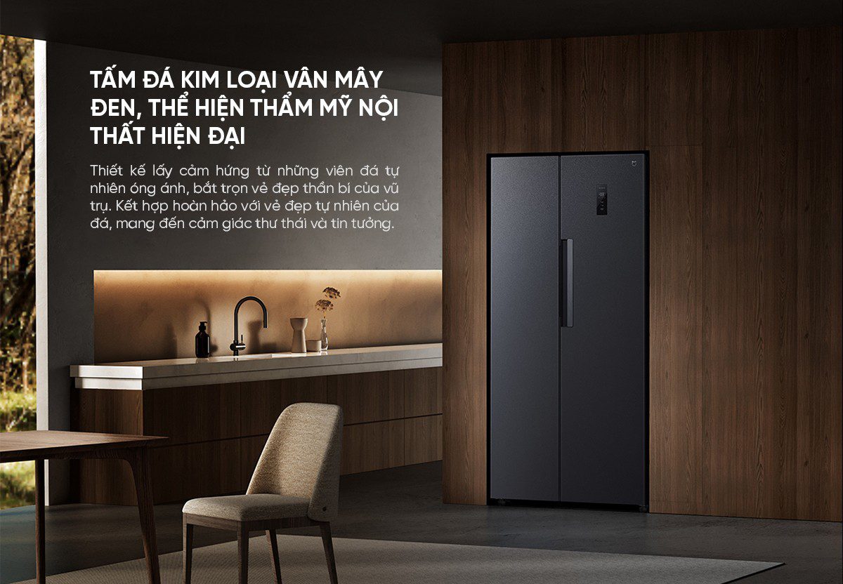 Tủ lạnh Xiaomi Mijia 501L, 2 cánh, siêu mỏng