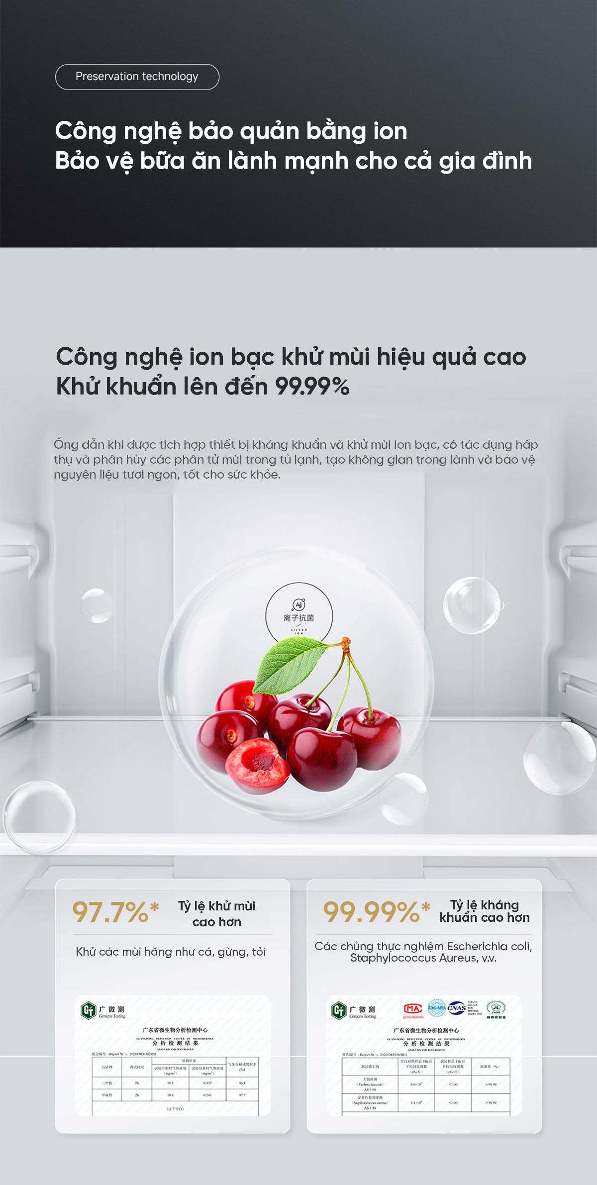 Tủ lạnh Xiaomi Mijia 606L, 4 cánh, ion khử khuẩn, cấp đông nhanh