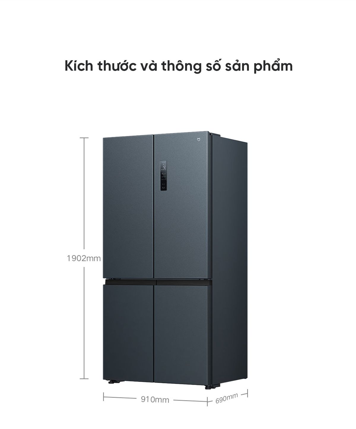 Tủ lạnh Xiaomi Mijia 606L, 4 cánh, ion khử khuẩn, cấp đông nhanh