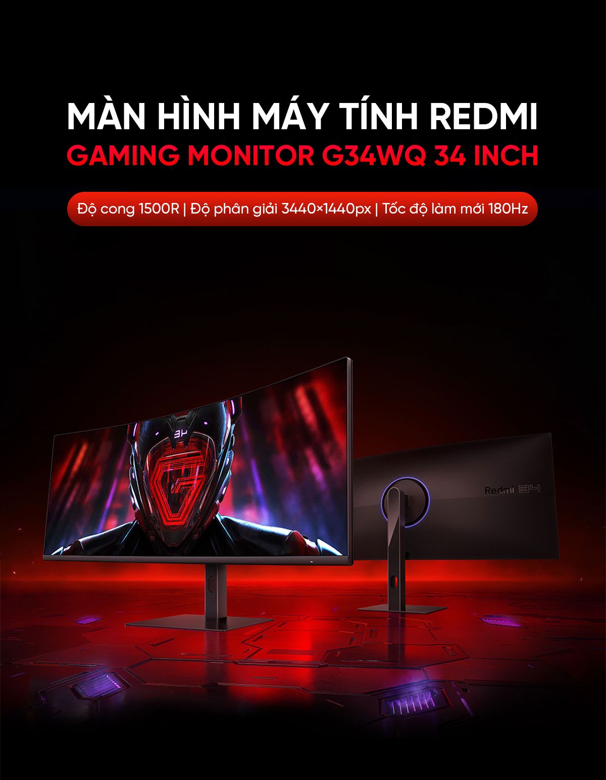 Màn hình máy tính Xiaomi Redmi Gaming Monitor G34WQ 34 Inch