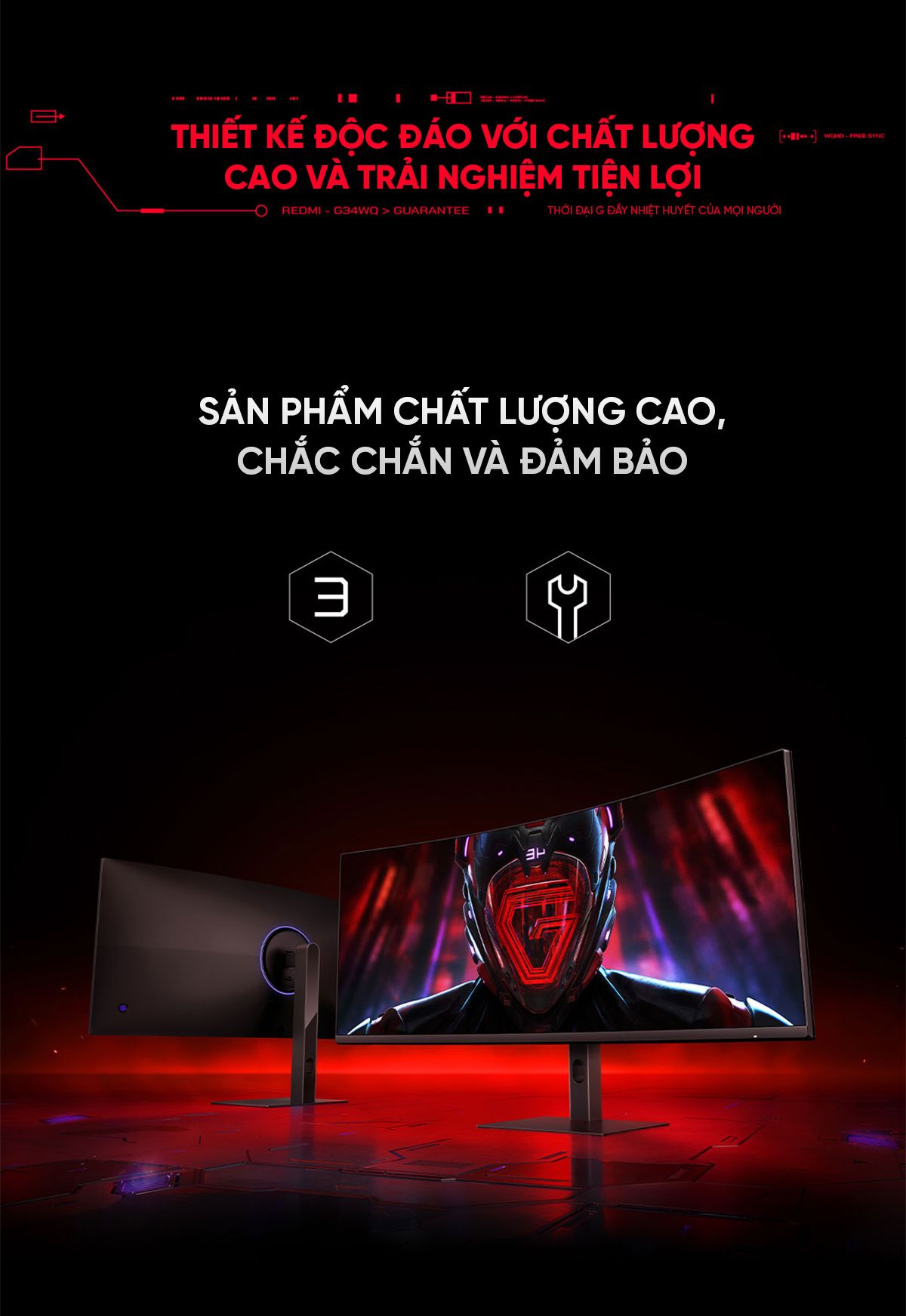 Màn hình máy tính Xiaomi Redmi Gaming Monitor G34WQ 34 Inch