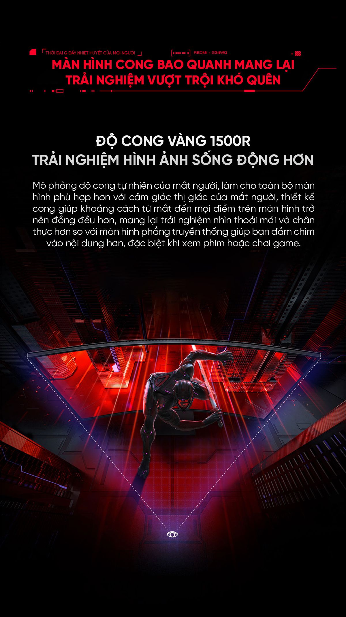 Màn hình máy tính Xiaomi Redmi Gaming Monitor G34WQ 34 Inch