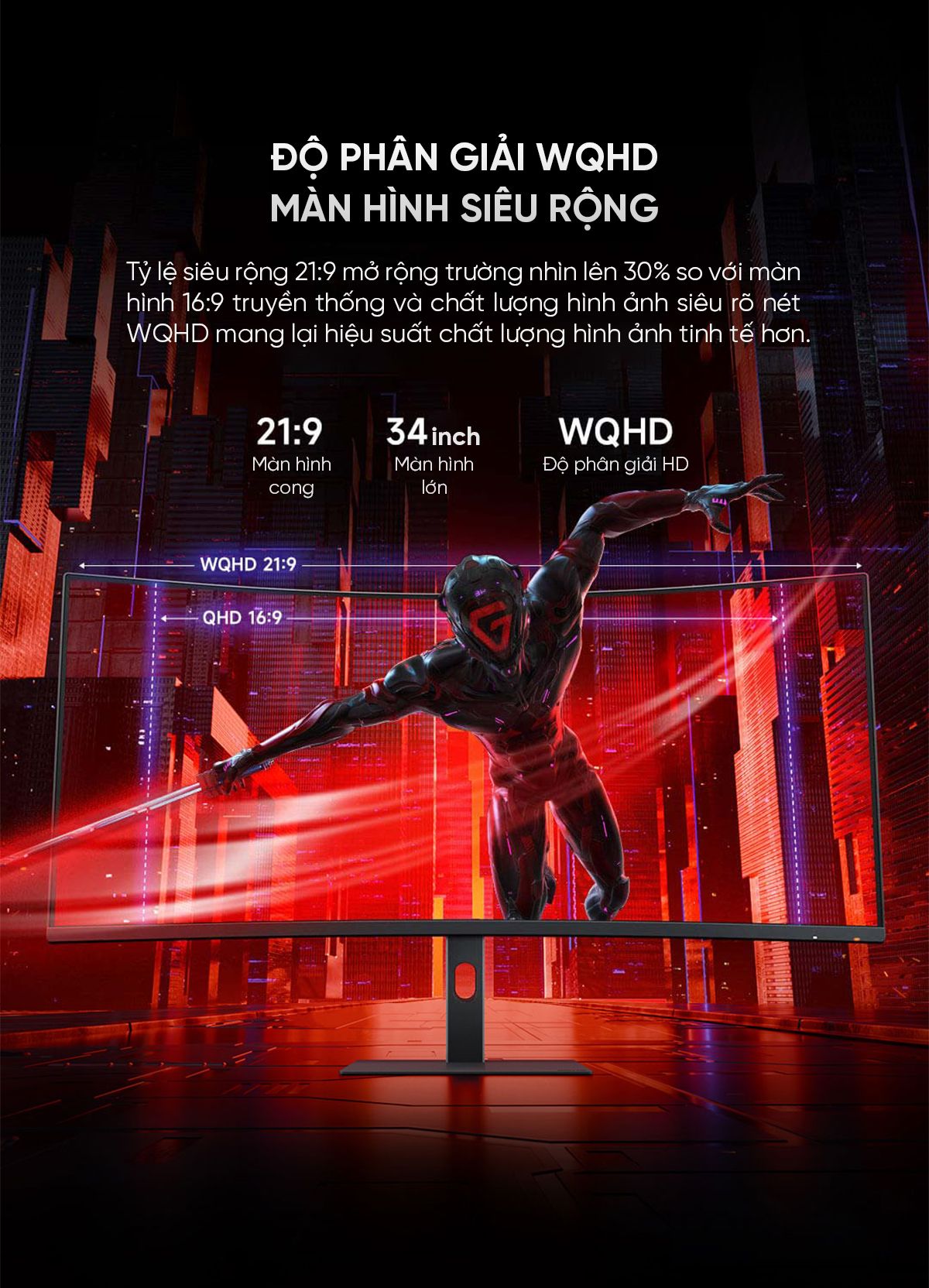 Màn hình máy tính Xiaomi Redmi Gaming Monitor G34WQ 34 Inch