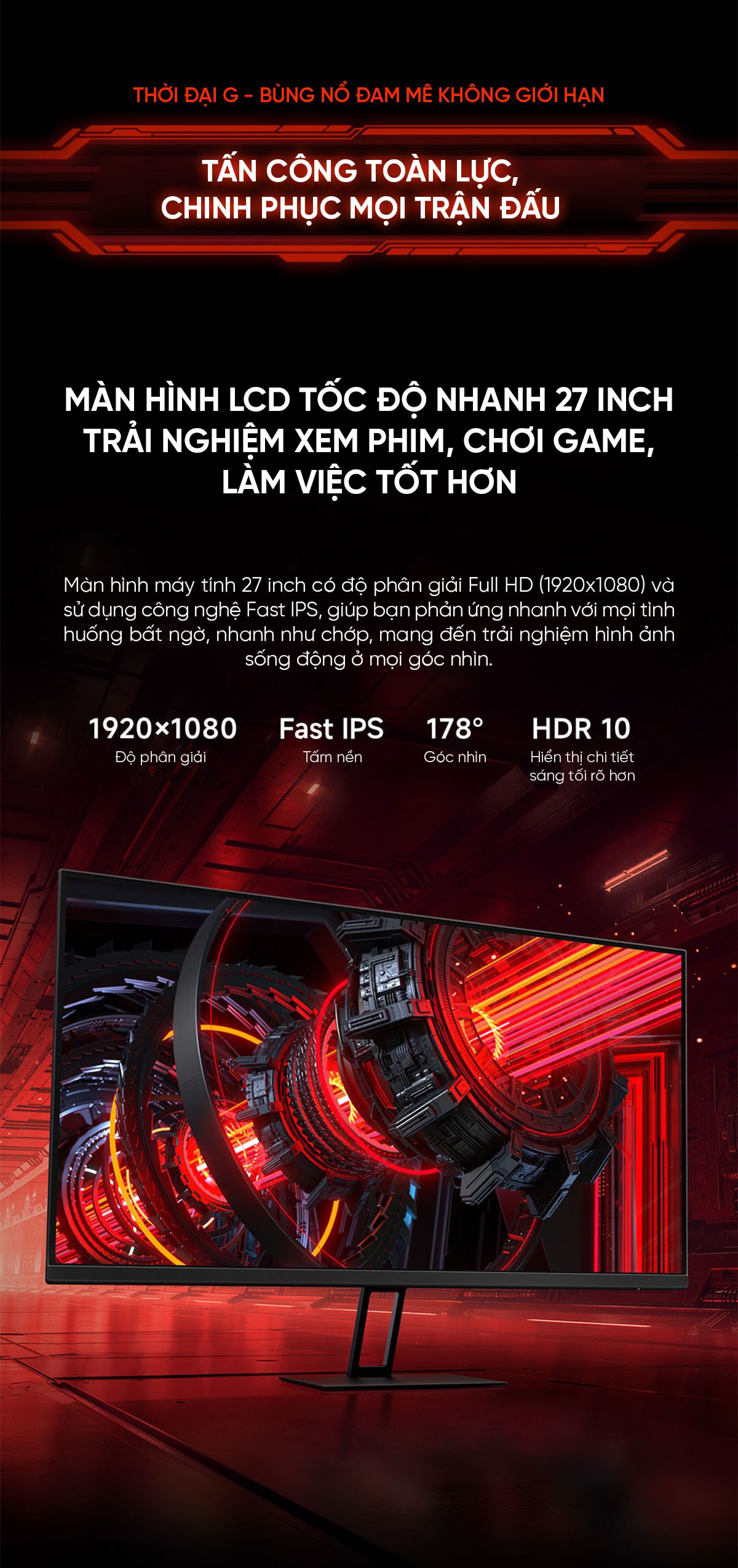 Màn hình máy tính Xiaomi Redmi Gaming G27 27 Inch