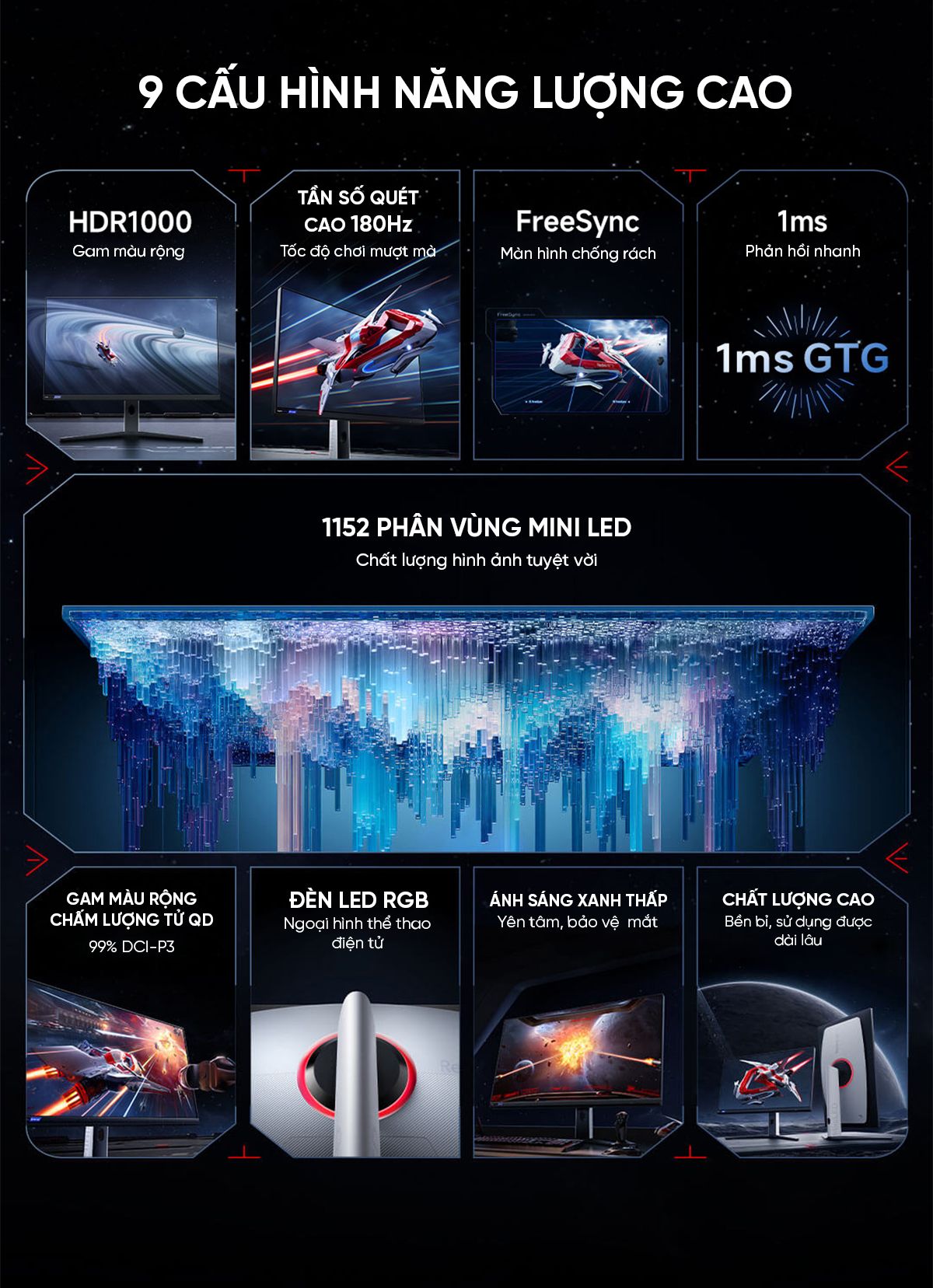 Màn hình máy tính Xiaomi Redmi G Pro 27 Inch Mini Led