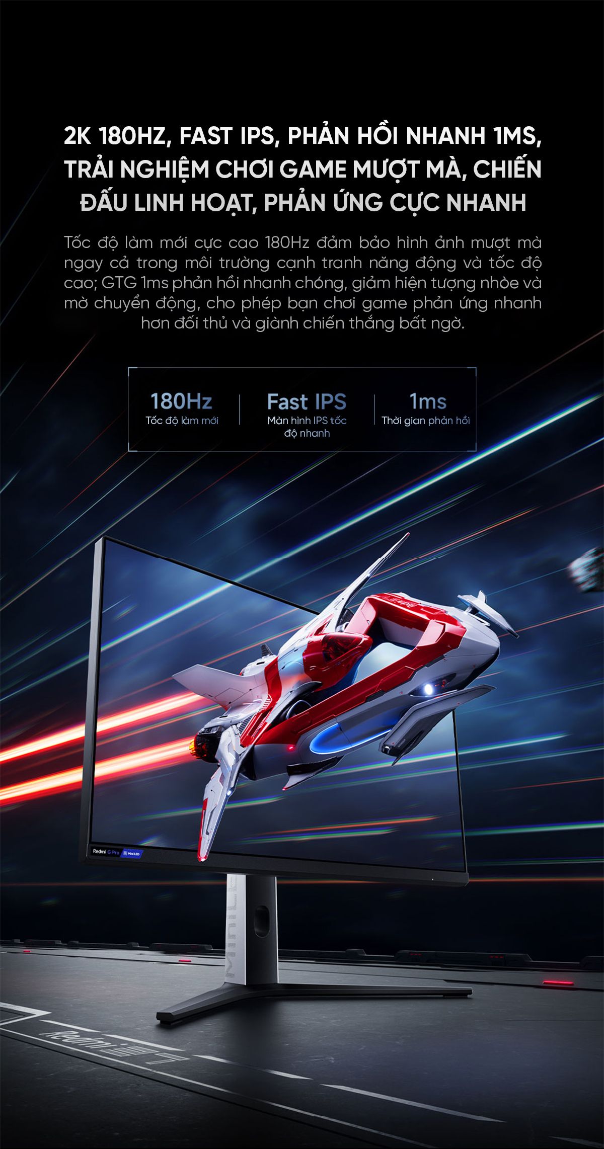 Màn hình máy tính Xiaomi Redmi G Pro 27 Inch Mini Led
