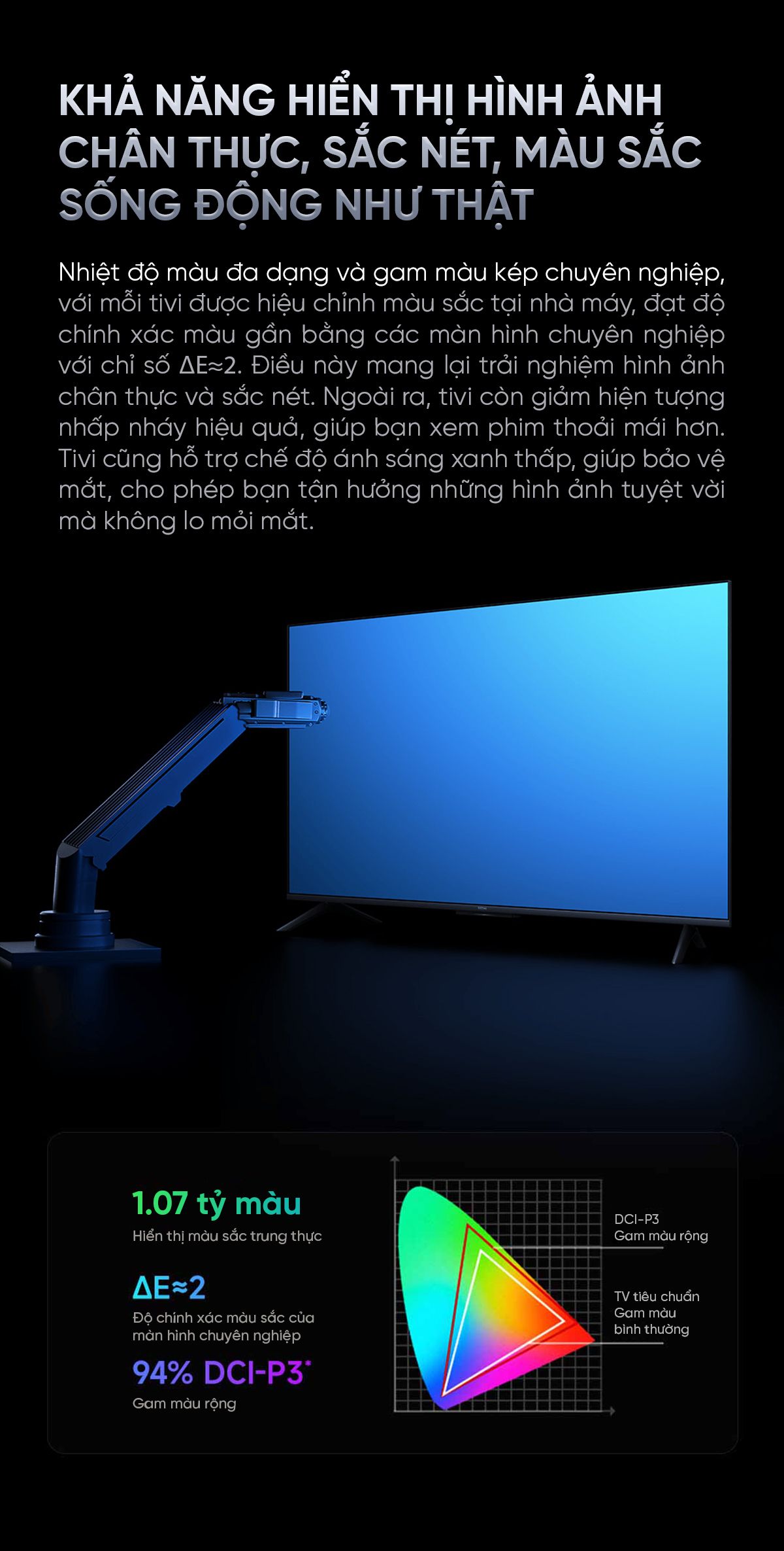 Tivi Xiaomi Redmi A Pro 55 Inch 2025 Ram 3/64GB 144Hz Tiết Kiệm Điện