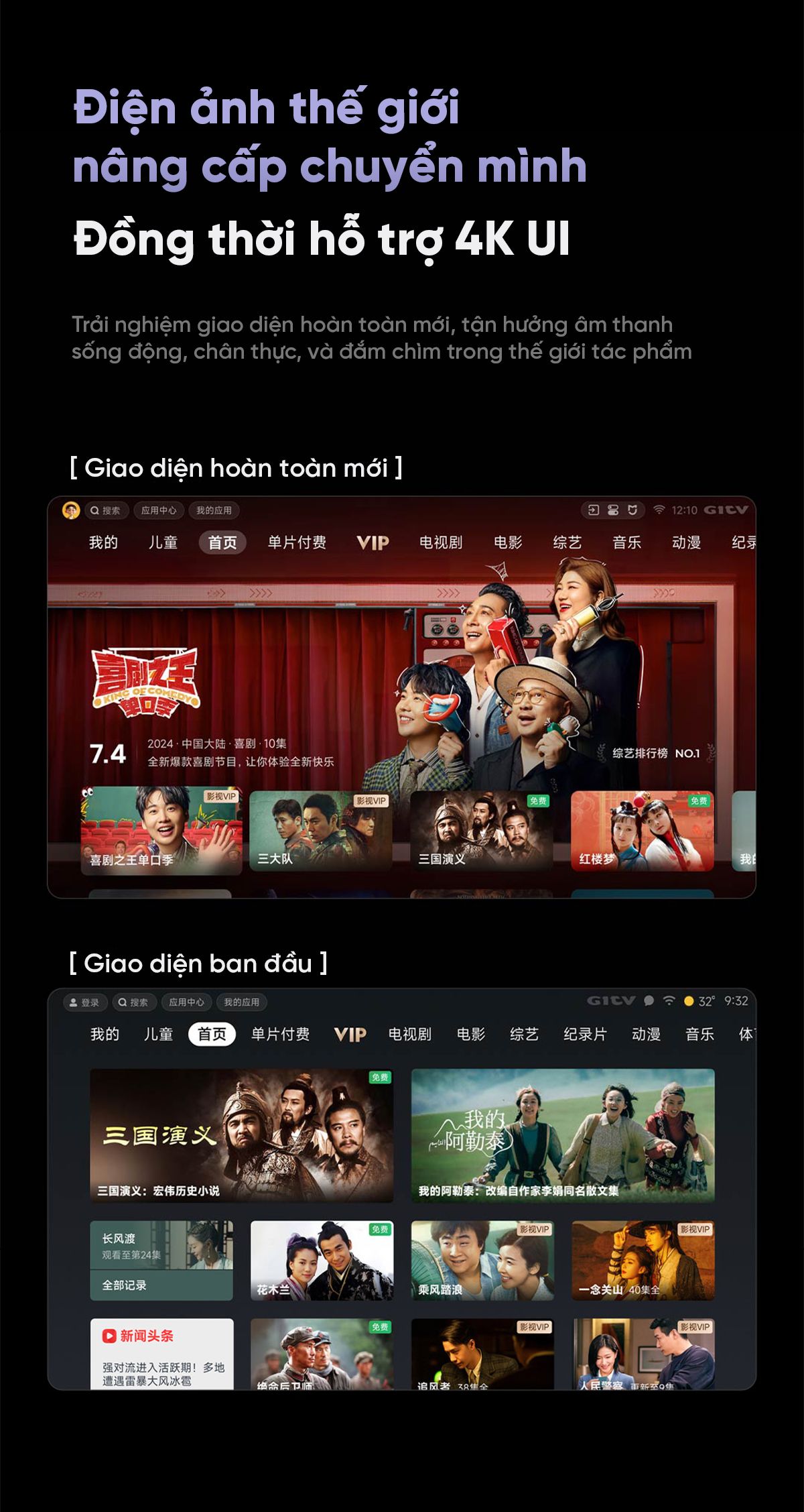 Tivi Xiaomi S Pro 65 Mini LED 65 Inch 2025 240Hz Ram 4/64GB