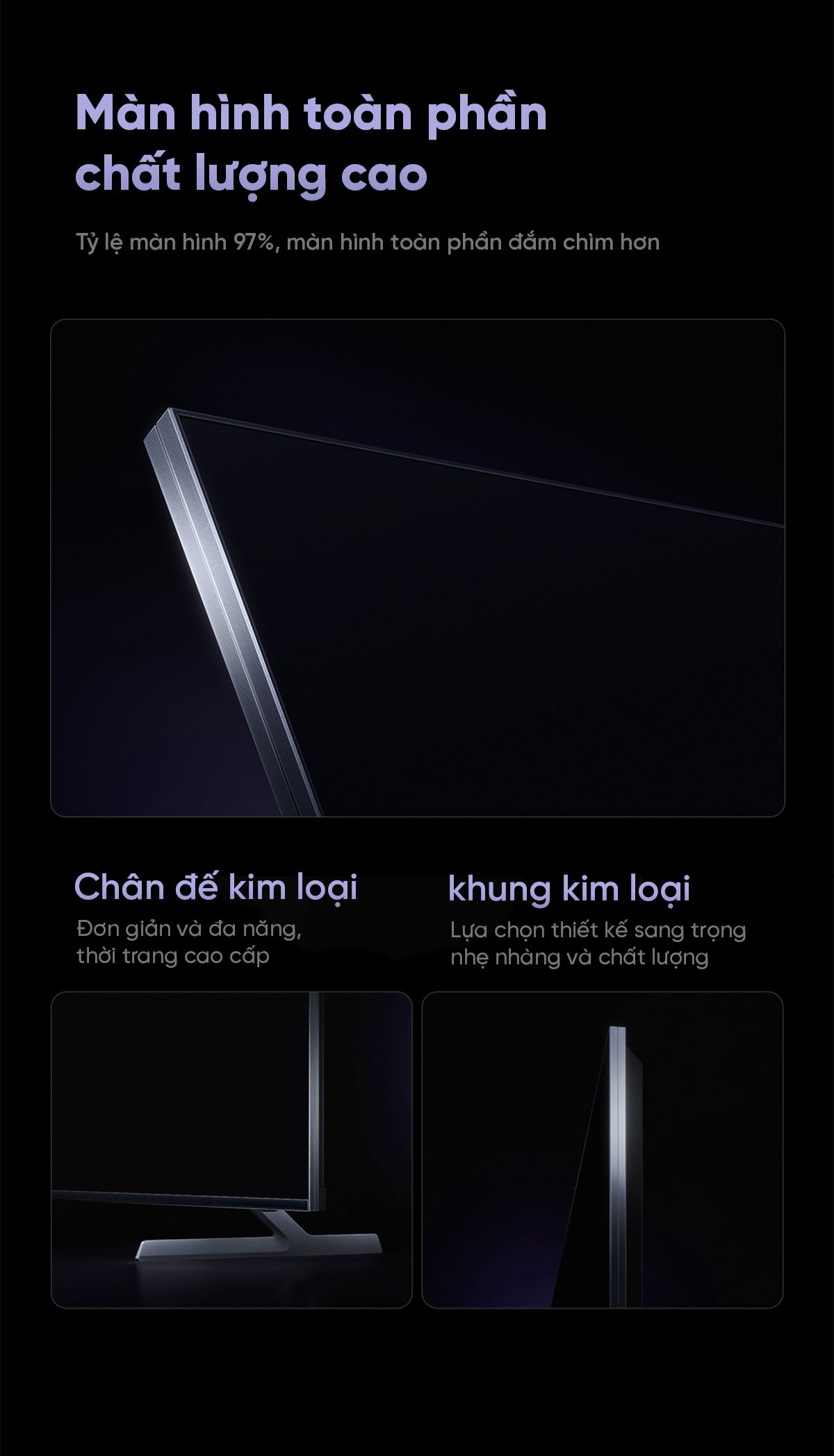 Tivi Xiaomi S Pro 65 Mini LED 65 Inch 2025 240Hz Ram 4/64GB