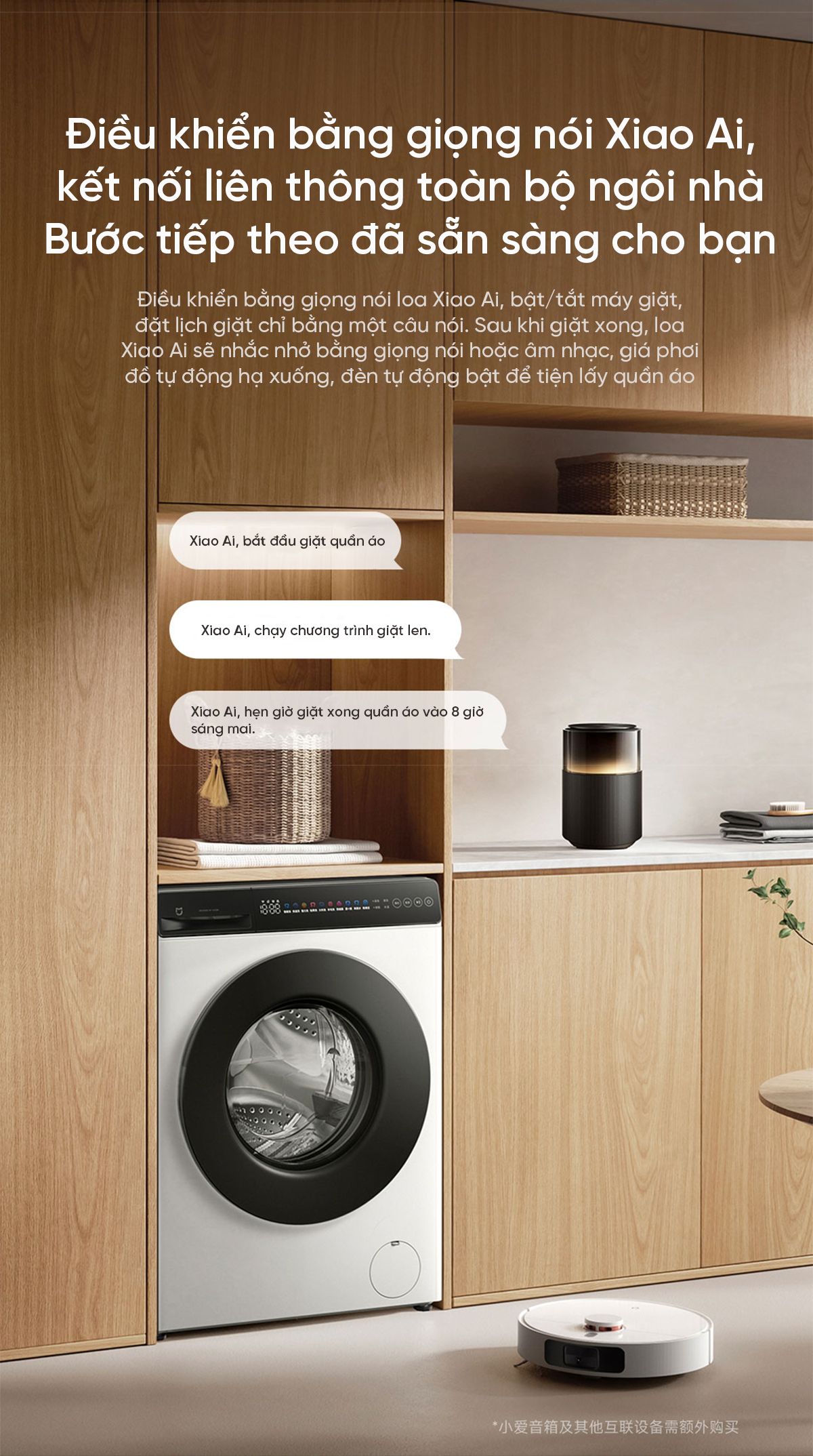 Máy giặt Xiaomi Mijia MJ106, giặt 10kg, siêu mỏng