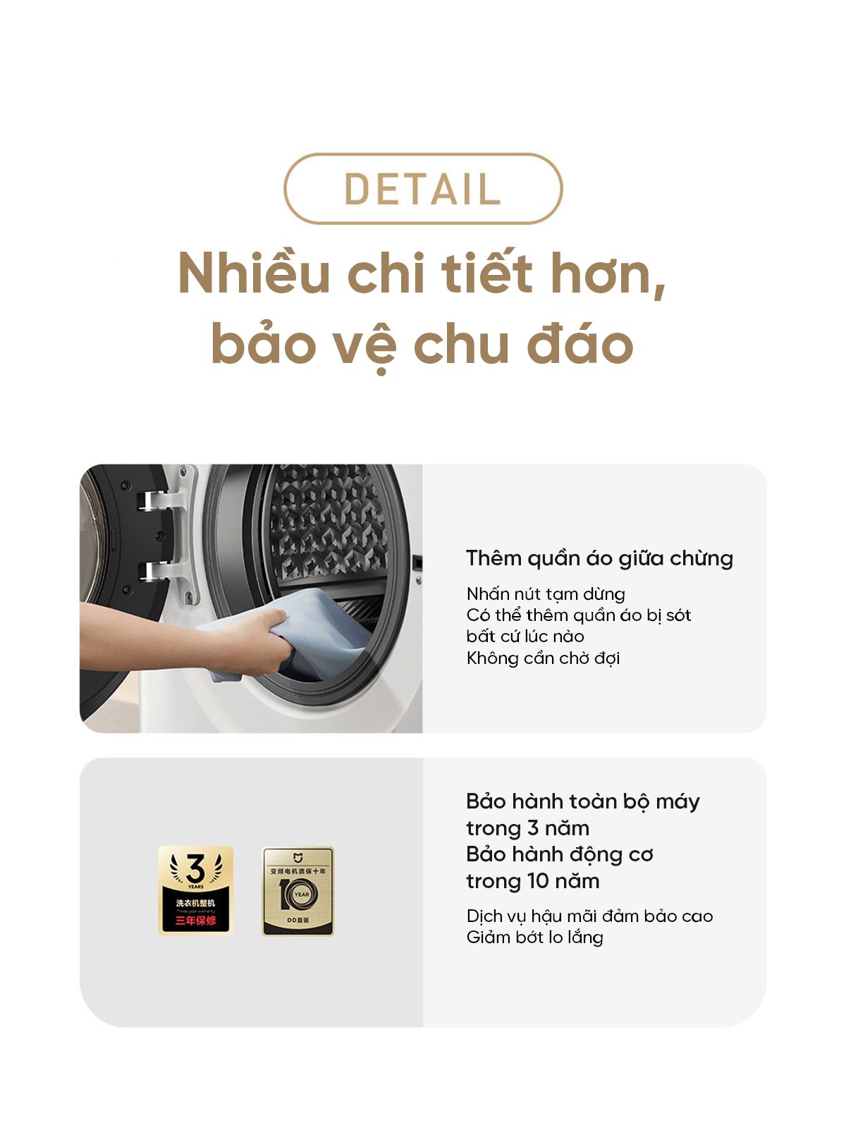 Máy giặt Xiaomi Mijia MJ106, giặt 10kg, siêu mỏng