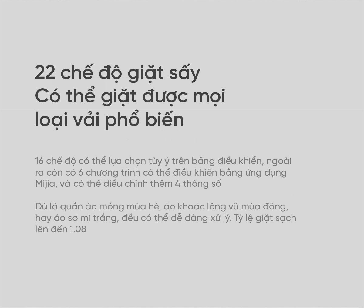Máy giặt sấy Xiaomi Mijia MJ203 giặt 10kg, sấy 7kg , Tự Động Phân Chia Nước Giặt