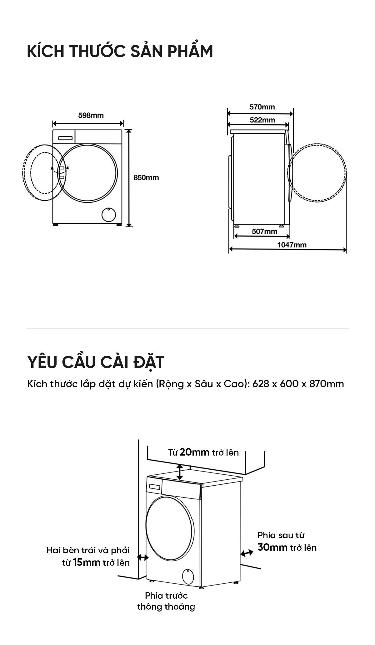 Máy giặt sấy Xiaomi Mijia MJ105 New 2025, giặt 10kg, sấy 7kg Tự Động Phân Chia Nước Giặt