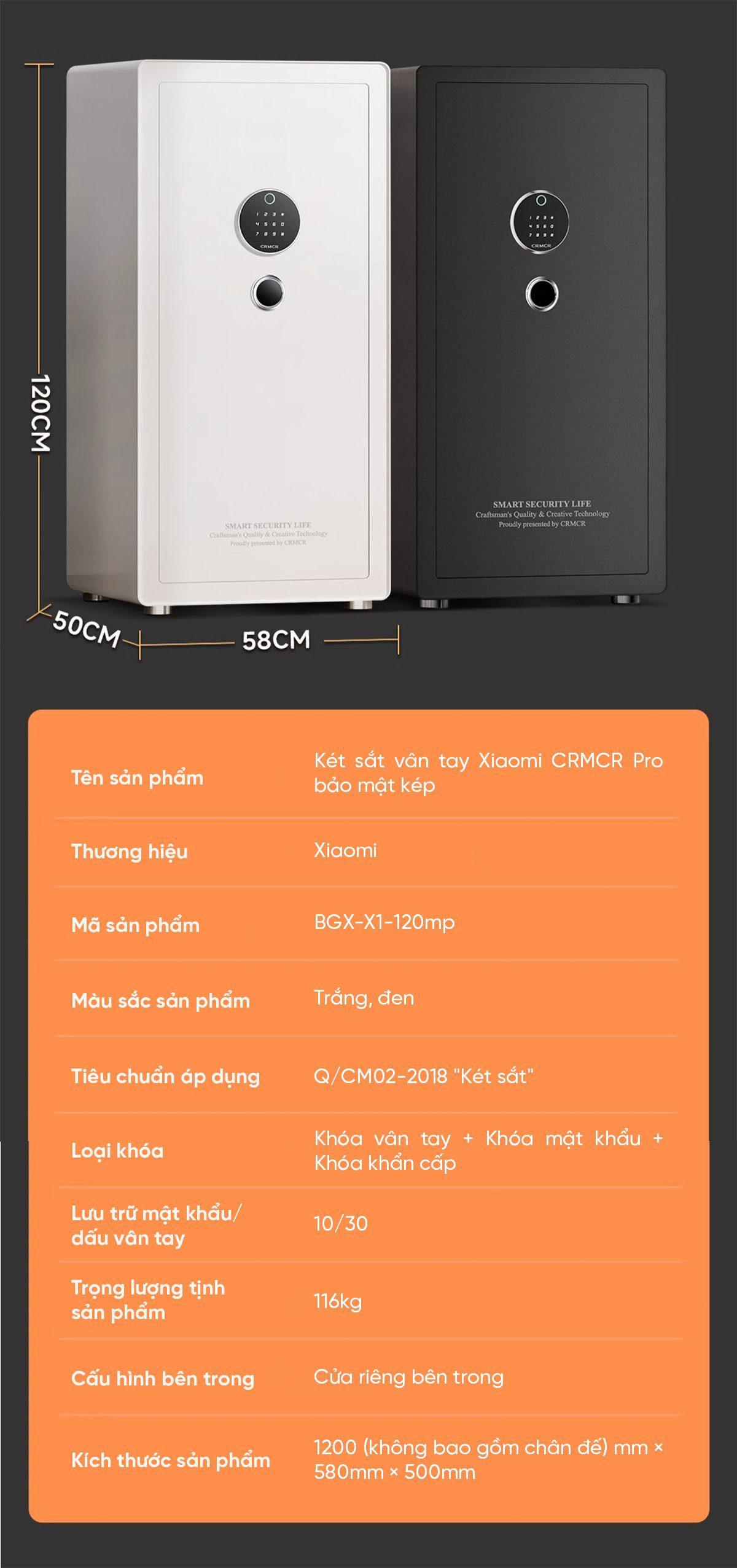 Két sắt Xiaomi thông minh BGX-X1-80MP