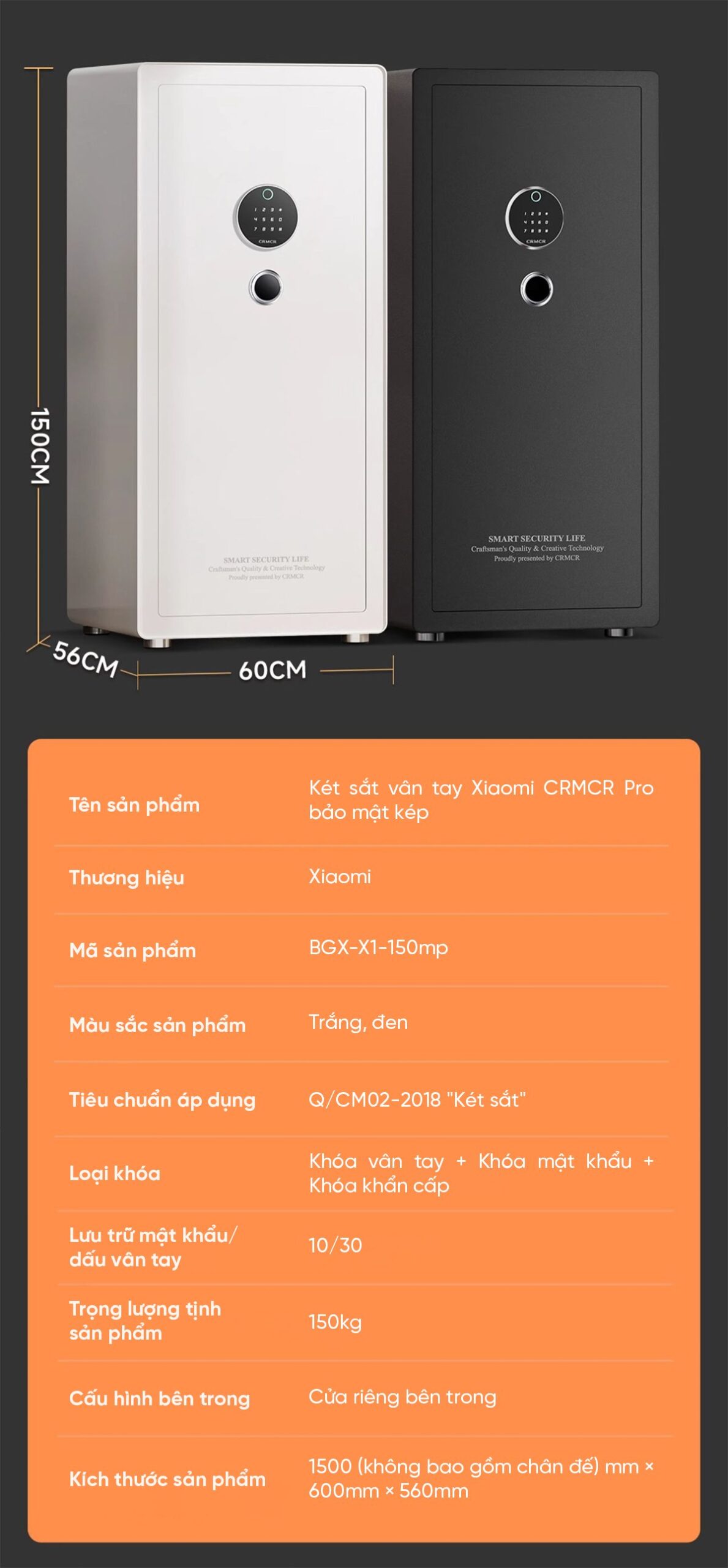 Két sắt Xiaomi thông minh BGX-X1-80MP